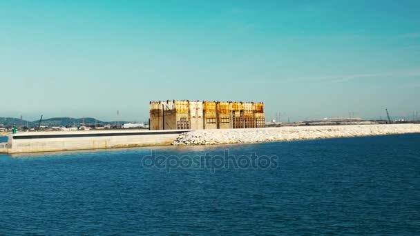 昂，托斯卡纳，意大利，高清海港口的慢动作视频 — 图库视频影像