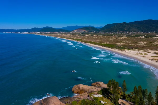 Gün Batımında Florianopolis Santa Catarina Brezilya Arka Planda Hercilio Luz — Stok fotoğraf