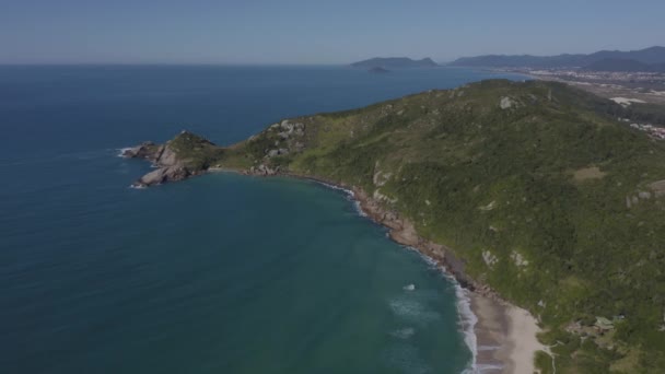 Voo Drone Noturno Sobre Ponte Hercilio Luz Florianópolis Santa Catarina — Vídeo de Stock