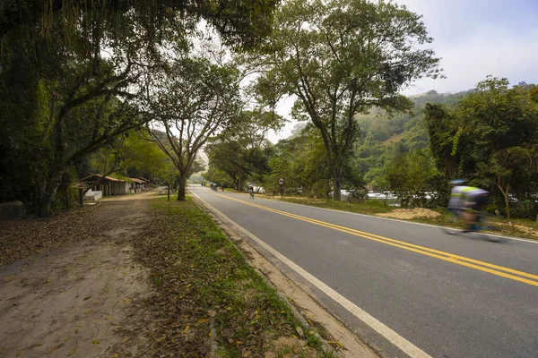 Ciclistas Carretera Del Parque Itu Sao Paulo Brasil — Foto de Stock