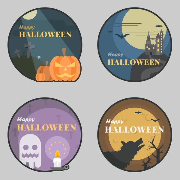Halloween Trick or Treat. Illustration vectorielle plate pour réaliser Affiche, Bannière, Invitation et Contexte . — Image vectorielle