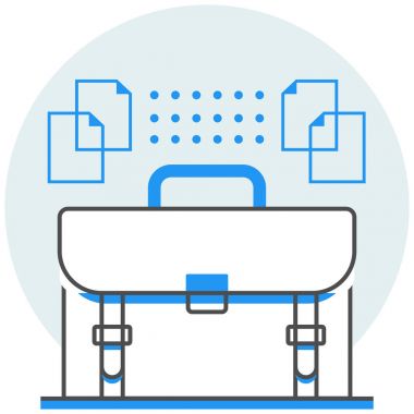Online portföy - Online Hizmetler kümesi öğelerden Infographic simgesi.