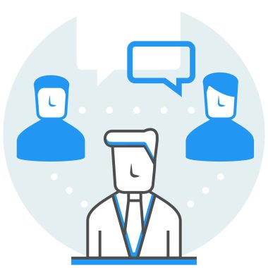 Online topluluk - Online Hizmetler kümesi öğelerden Infographic simgesi.