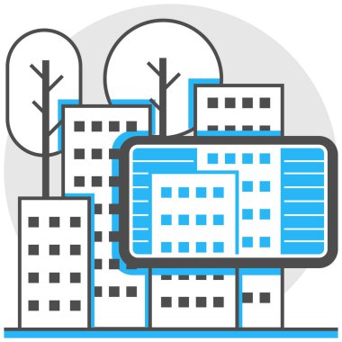 Artar Reality - lojistik teknoloji kümesi öğelerden Infographic simgesi.