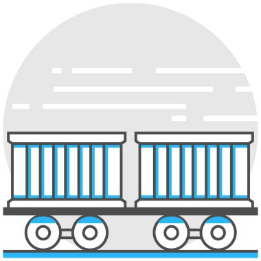 Demiryolu Taşımacılığı - lojistik ve nakliye Infographic simgesi öğelerden ayarla.