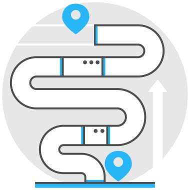 Boru hattı taşımacılığı - Infographic simgesi öğelerden lojistik ve taşıma kümesi.