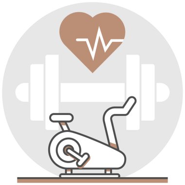 Fitness Club - otel hizmetleri kümesi öğelerden Infographic simgesi.