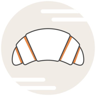 Kruvasan - gıda öğelerden Infographic simgesi ayarla.