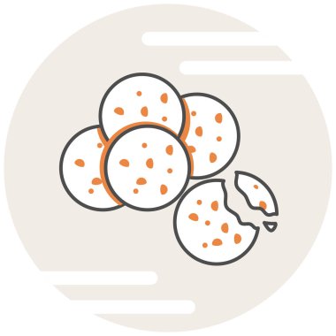 Tanımlama bilgileri - gıda öğelerden Infographic simgesi ayarla.