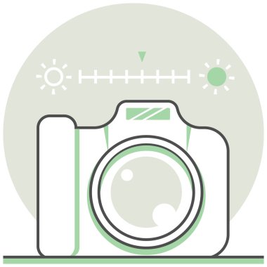 Fotoğrafçılık - yaratıcı tasarım süreci öğelerden Infographic simgesi ayarla. 