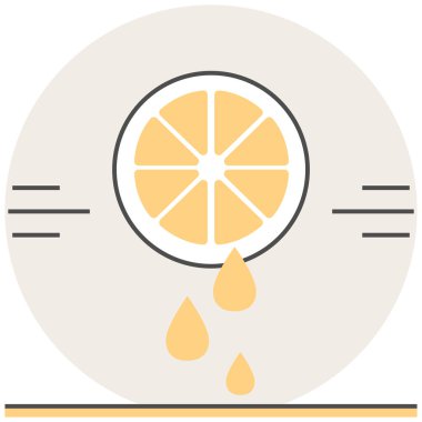 Limon suyu - mini mutfak takımı üzerinden Infographic simgesi öğeler eklemek.