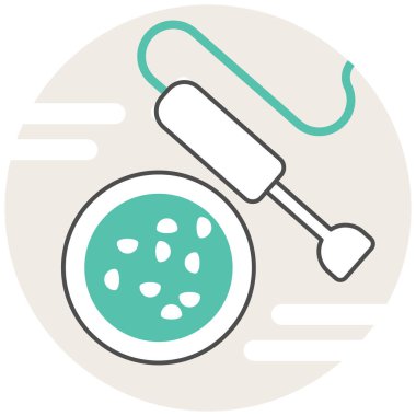 Gıda - mini mutfak takımı üzerinden Infographic simgesi elemanları karıştırma.