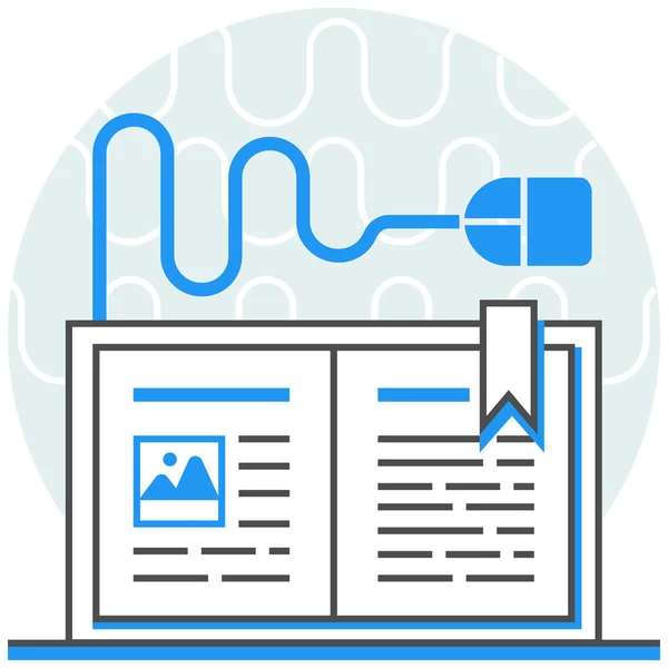 Curso en línea - Elementos de iconos infográficos del conjunto de servicios en línea . — Archivo Imágenes Vectoriales