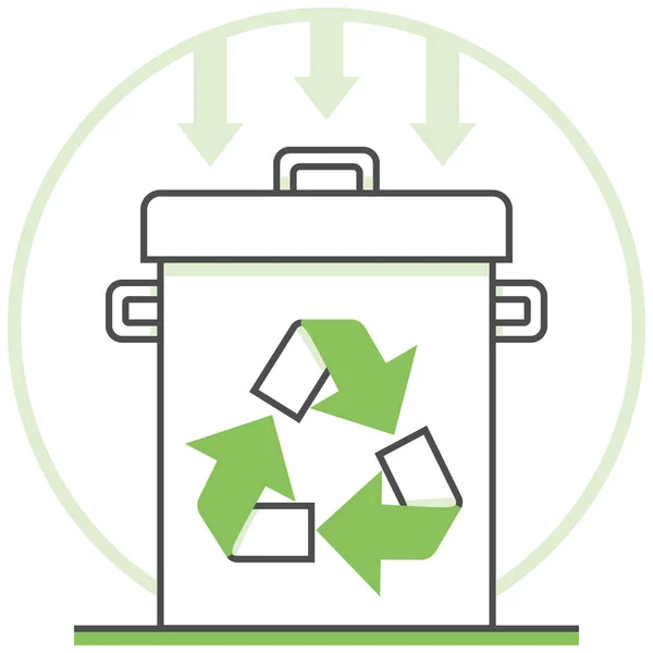 Recycling Center - Infografika ikony elementów z przyrody i ekologii zestaw. — Wektor stockowy