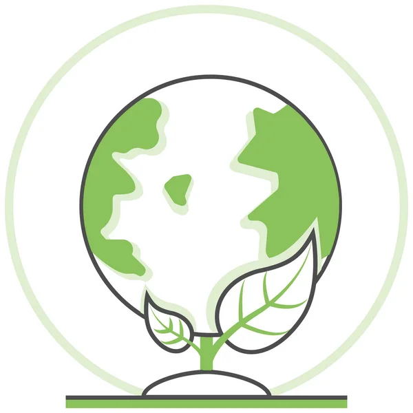 Ecología global - Elementos de iconos infográficos de la naturaleza y la ecología . — Vector de stock