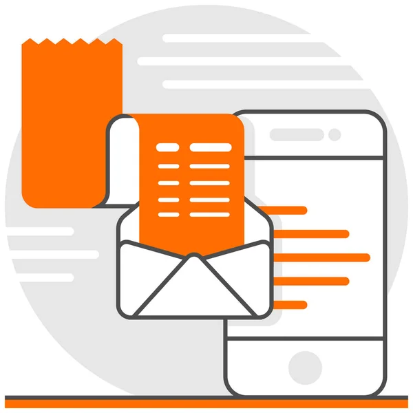 SMS transakce - infografika ikonu prvky ze sady E-Commerce. — Stockový vektor
