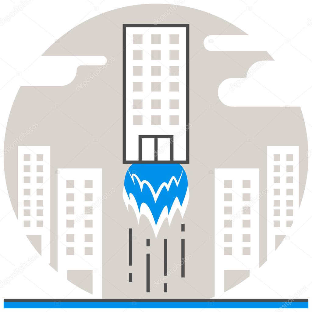 Growth Hacking - Infographic Icon Elements from Business Concept Set. Flat Thin Line Icon Pictogram for Website and Mobile Application Graphics.