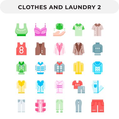 Ui için Düz Simgeler Paketi. Web tasarımı ve web sitesi uygulaması için piksel mükemmel vektör simgesi.