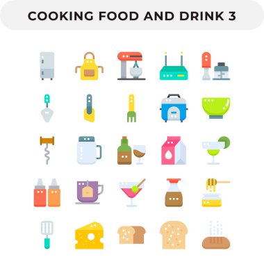 Ui için Düz Simgeler Paketi. Web tasarımı ve web sitesi uygulaması için piksel mükemmel vektör simgesi.