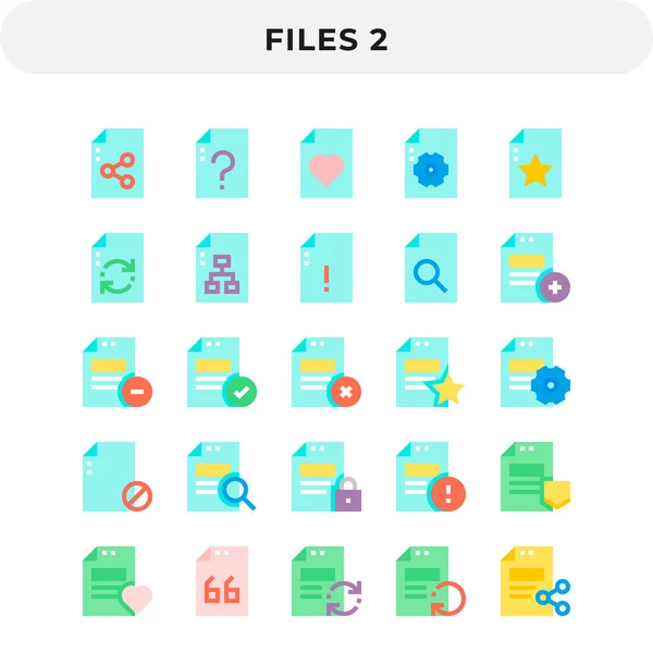 Flat Icons Pack pro Ui. Pixel perfektní vektorová ikona nastavena pro web design a webové aplikace. — Stockový vektor