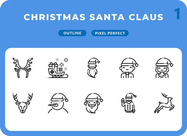 Рождественский Santa Fe Dashed Outline Icons Pack for UI. Набор векторных пиктограмм для веб-дизайна и веб-приложений
.