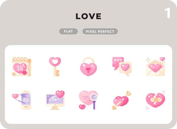 Pack d'icônes Love Glyph pour l'assurance-chômage. Pixel parfait jeu d'icônes vectorielles de ligne mince pour la conception Web et l'application de site Web — Image vectorielle