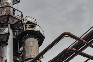 Borular ve açık geçitler, dış sanayi alanı, kopyalama alanı, yatay görünüm