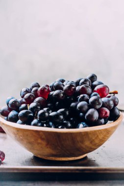 Demet taze olgun kırmızı üzüm