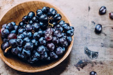 Demet taze olgun kırmızı üzüm