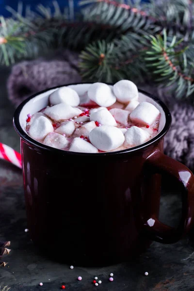 Chocolat chaud aux guimauves — Photo