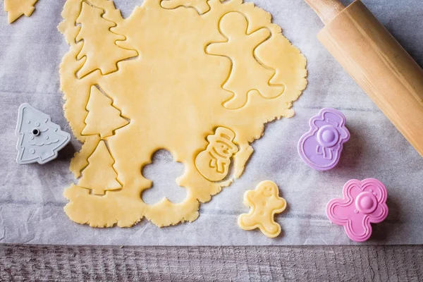 Příprava prázdninové Cookies — Stock fotografie