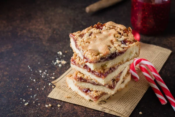 크리스마스 겨울 케이크 잼 — 스톡 사진