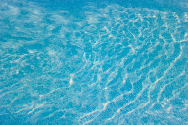 Blauw water reflectie textuur — Stockfoto