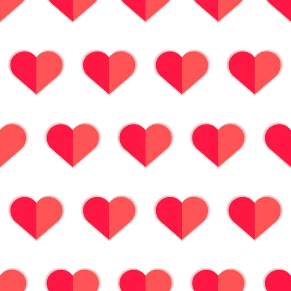 Бесшовный рисунок сердца для валентинки, валентинка — стоковый вектор
