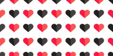 Sevgiliye arka plan, Sevgililer kartı için kalp seamless modeli