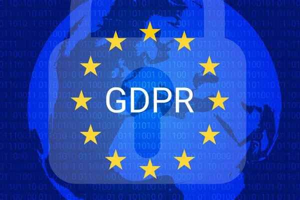 GDPR - Regulamento Geral de Proteção de Dados. Vetor — Vetor de Stock