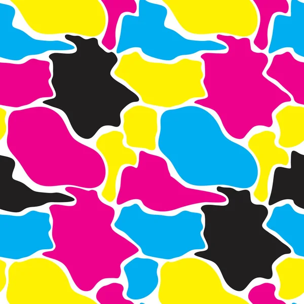 Cmyk Farbe. nahtloses Muster. Vektorillustration — Stockvektor