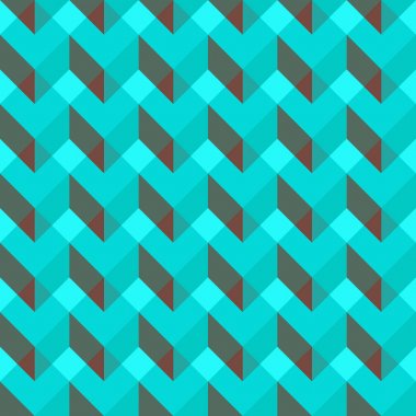 Düz küpleri ile Seamless modeli. Parlak renklerde arka plan.