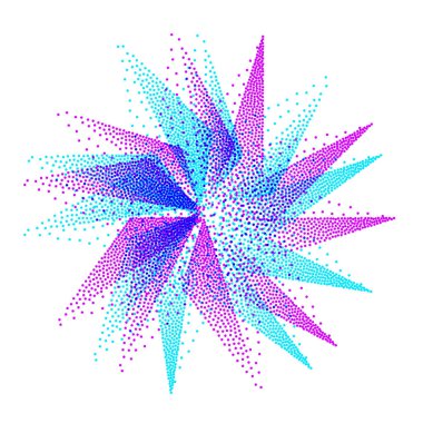 mistik yıldız. soyut geometrik sembol. Vektör