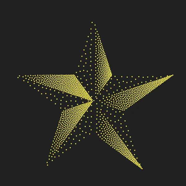 Stjärna. abstrakt symbol för helgdagar och jul. Vektor — Stock vektor