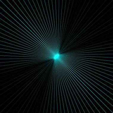 Tünelin sonunda ışık. Vektör çizim
