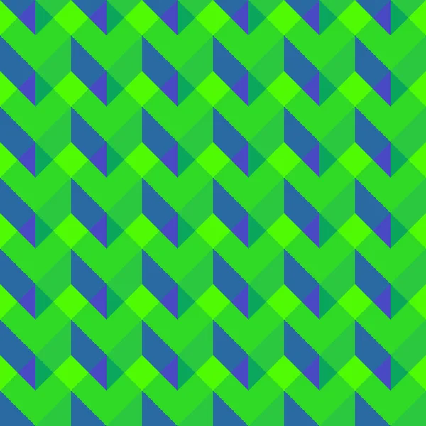 Seamless mönster med platt kuber. Abstrakt bakgrund i ljusa färger. — Stock vektor
