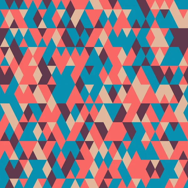 三角形のシームレスなパターン。明るい色の抽象的な背景 — ストックベクタ