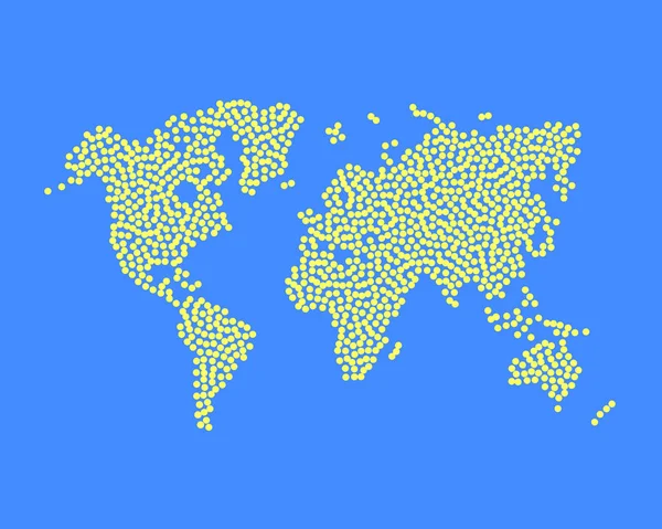 Dünya harita nokta. arka plan. vektör — Stok Vektör