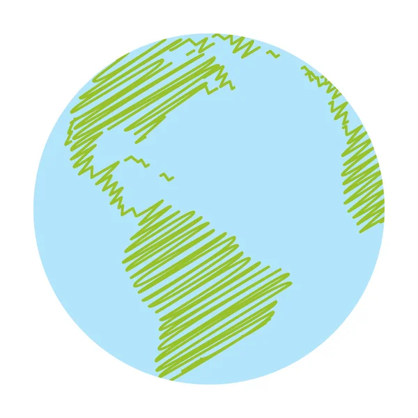 Dünya küre simgesi. Earth logo vektör. Web küresel erkek illüstrasyon — Stok Vektör