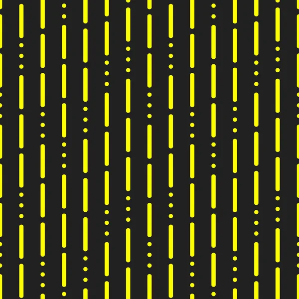 Fond moderne avec des lignes et des points sur un fond noir — Image vectorielle