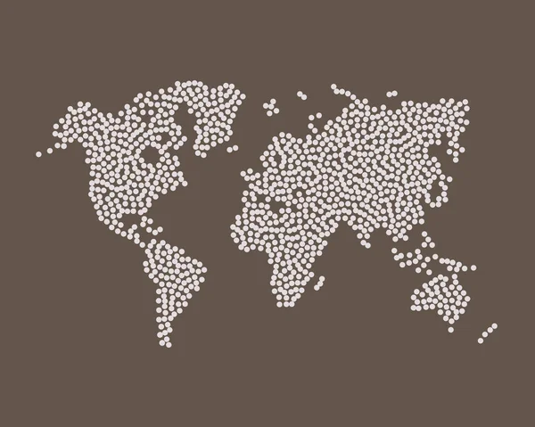 Puntos del mapa del mundo. fondo abstracto. ilustración vectorial — Archivo Imágenes Vectoriales