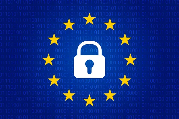 Gdpr - Allgemeine Datenschutzverordnung. Vektor — Stockvektor