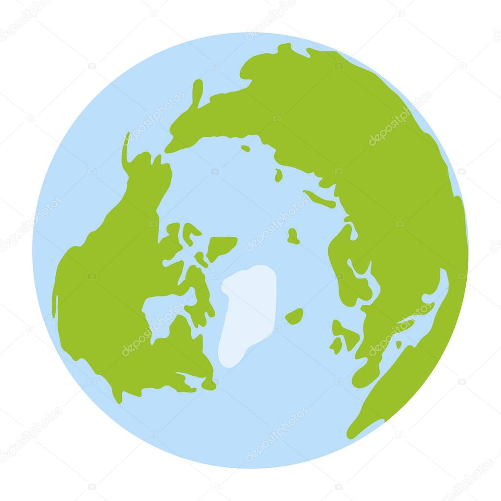 World globe icon. vector earth logo. flat web global symbol