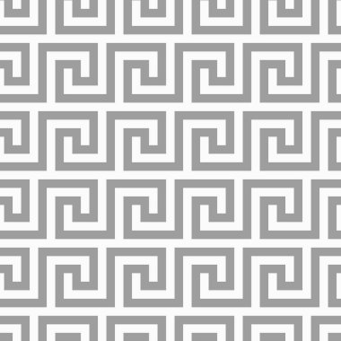 Geometrik çizgi. Yunan antik motif ile soyut seamless modeli